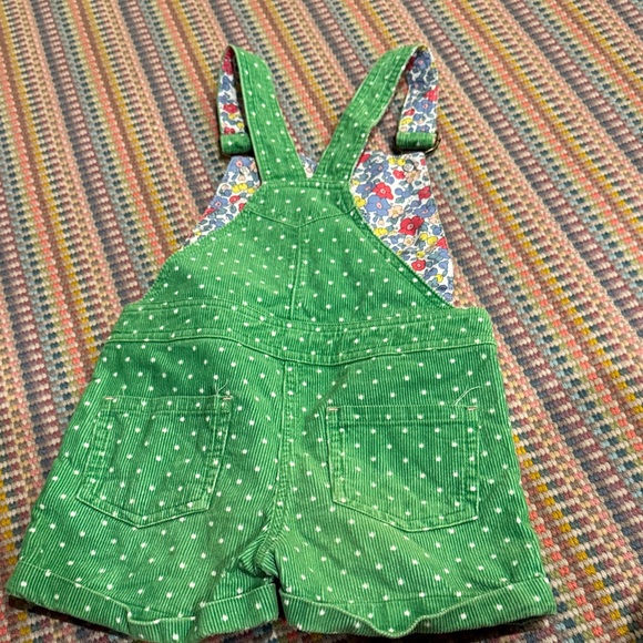 Mini Boden Green Frog Face Overalls - Picture 5 of 5